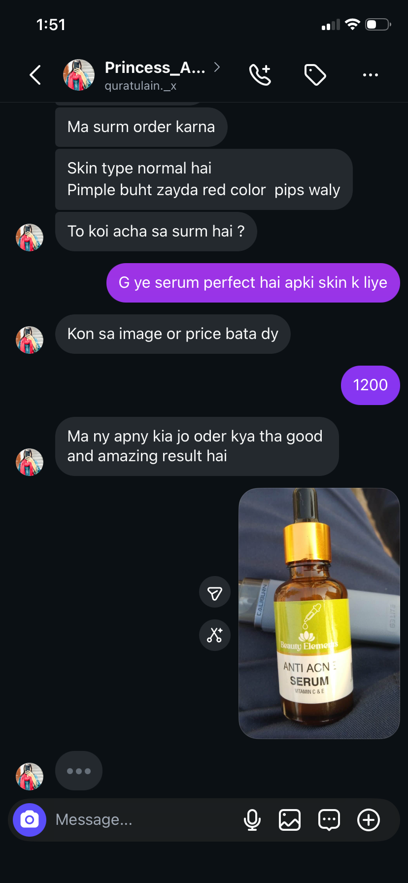 ANTI ACNE SERUM VITAMIN C & E / REMOVE ACNE 100%