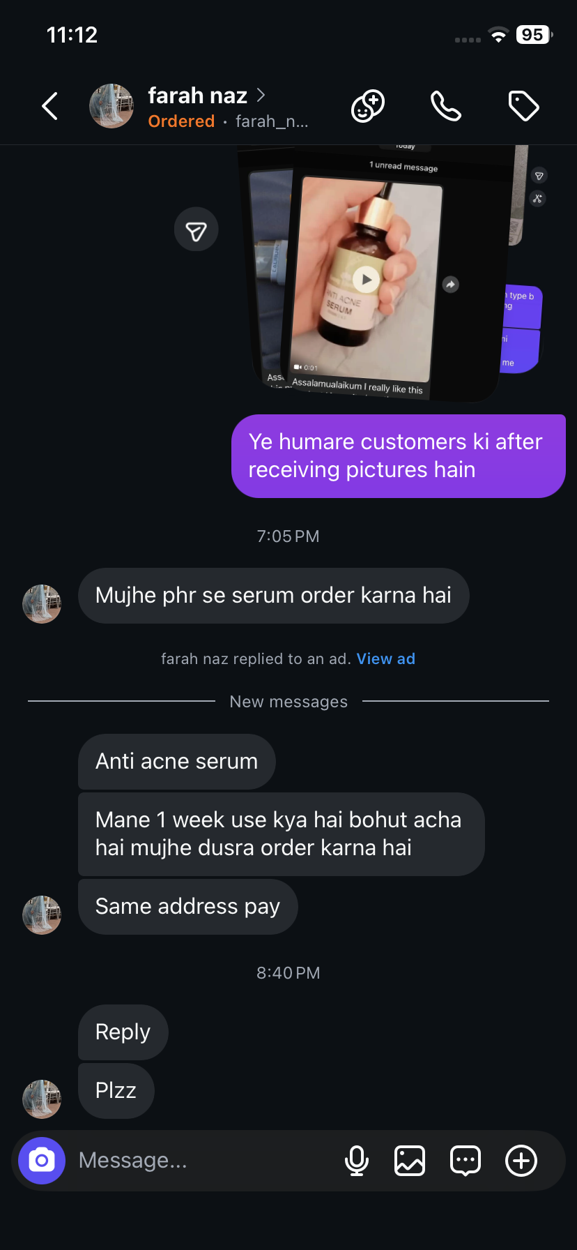 ANTI ACNE SERUM VITAMIN C & E / REMOVE ACNE 100%