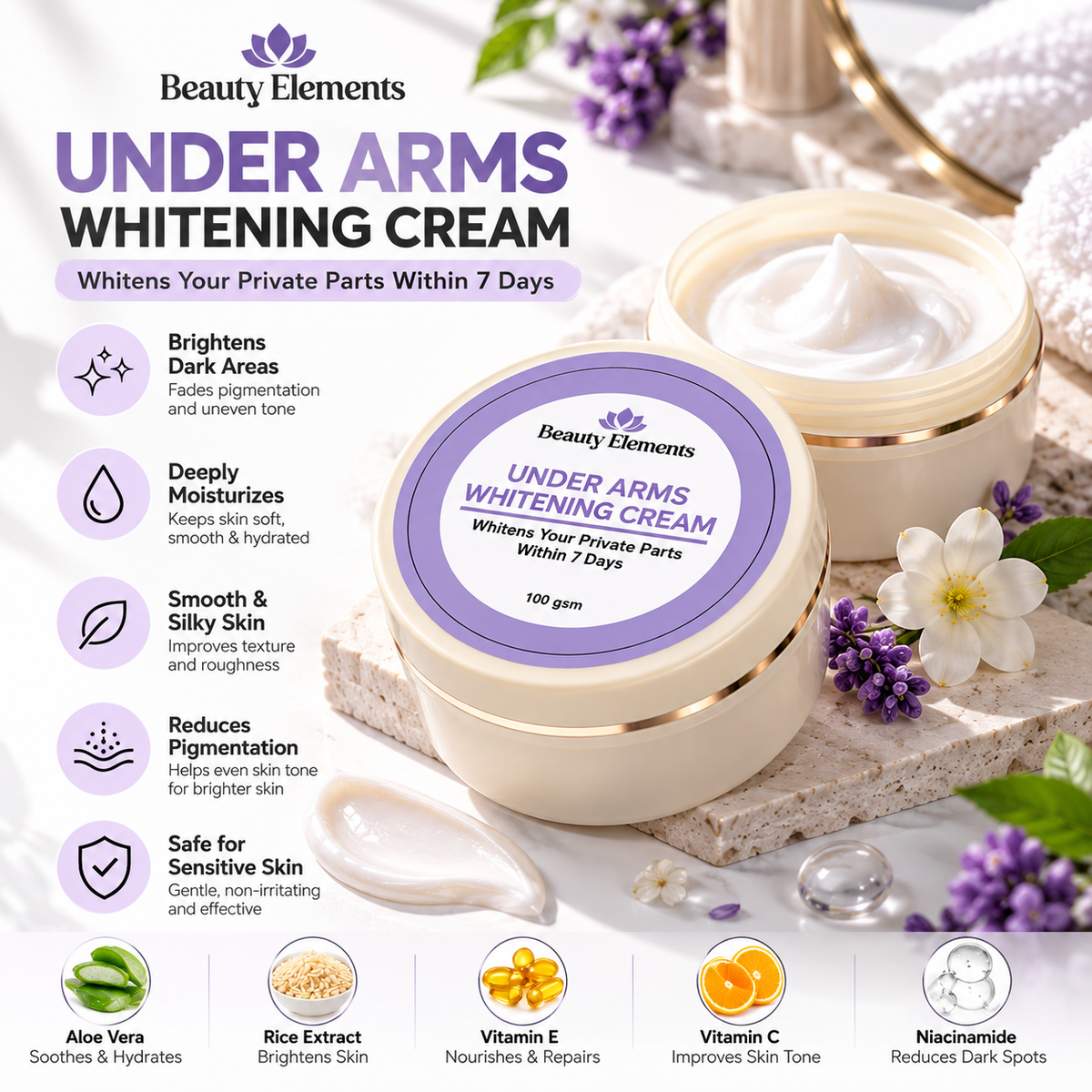 UNDER ARMS + HAND FEET & BODY CREAM