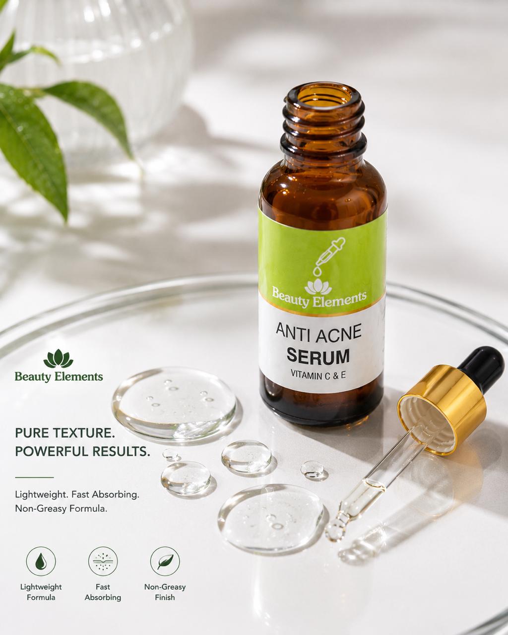 ANTI ACNE SERUM VITAMIN C & E / REMOVE ACNE 100%