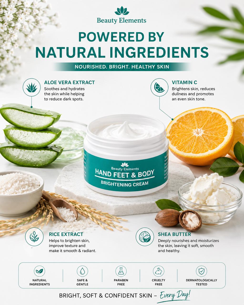 HAND FEET AND BODY WHITENING CREAM
