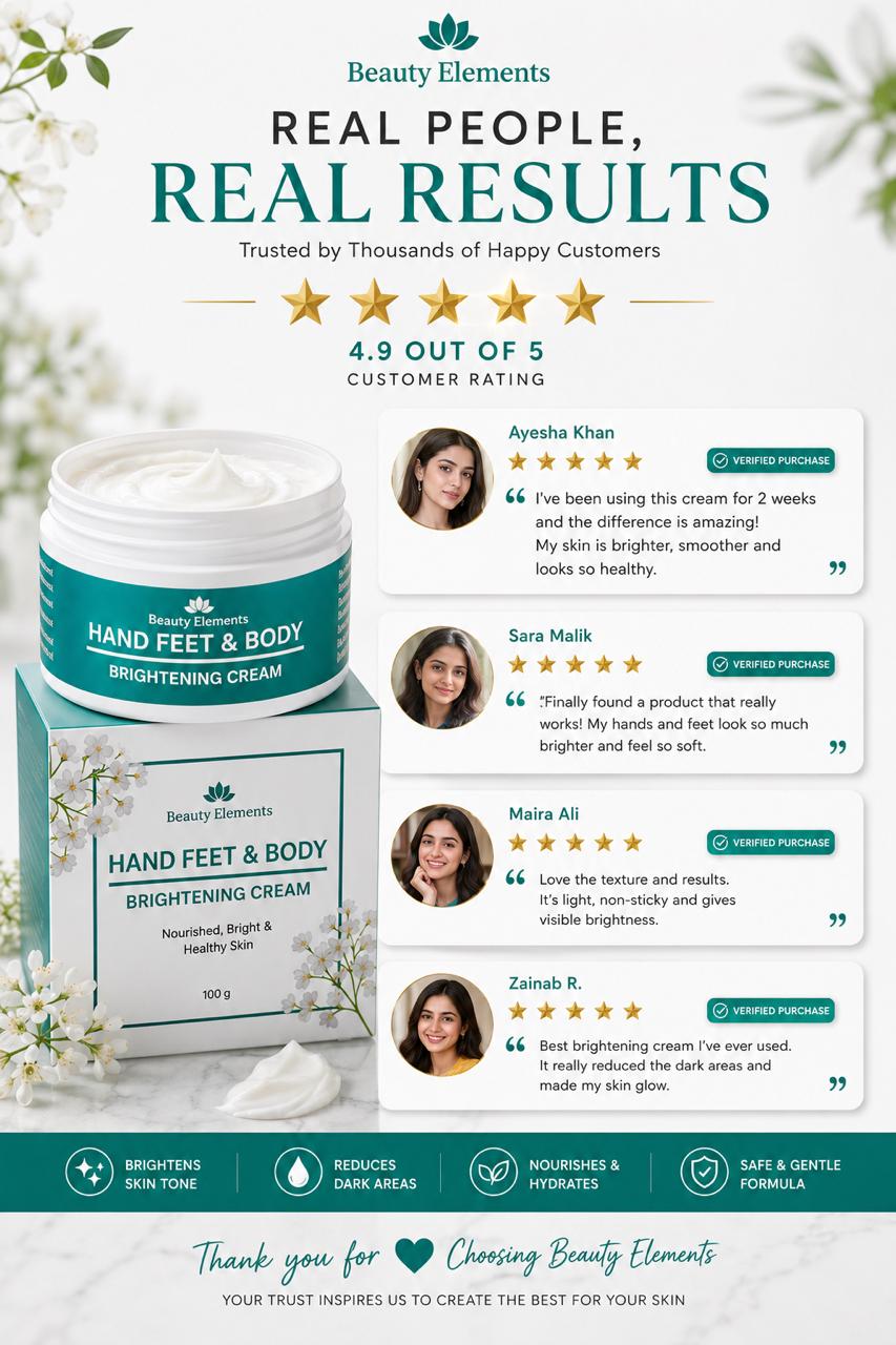 HAND FEET AND BODY WHITENING CREAM