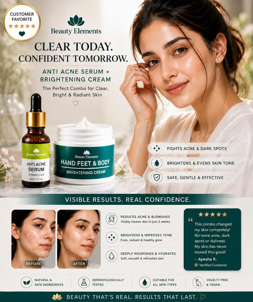 ANTI ACNE AND BRIGHTENING CREAM DUO