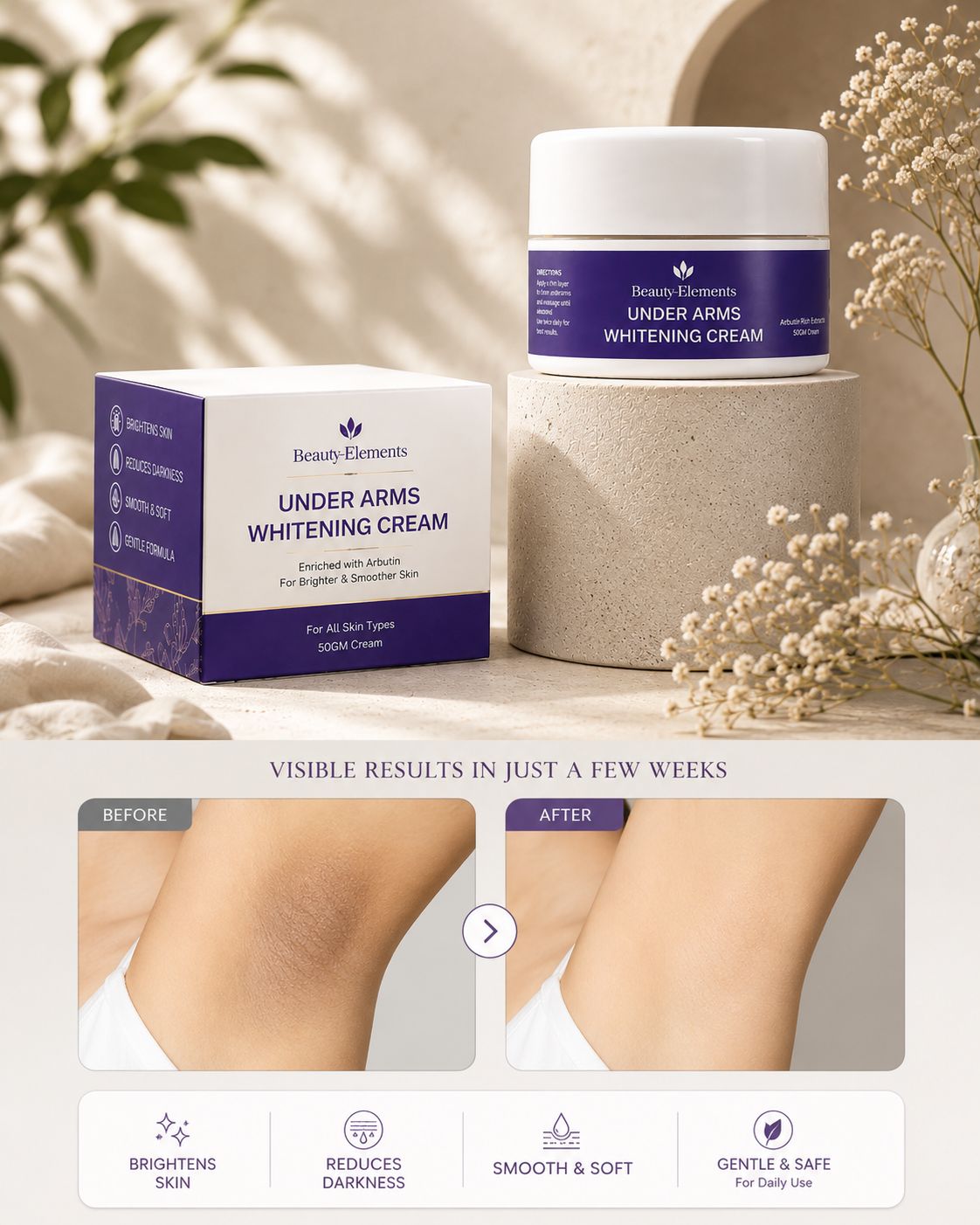 UNDER ARMS WHITENING CREAM