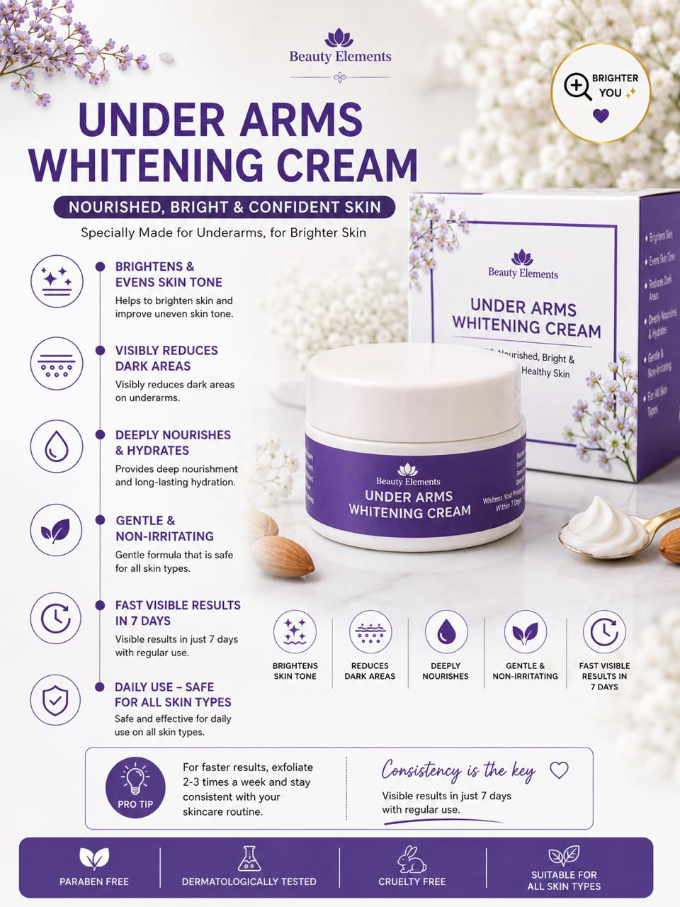 UNDER ARMS WHITENING CREAM