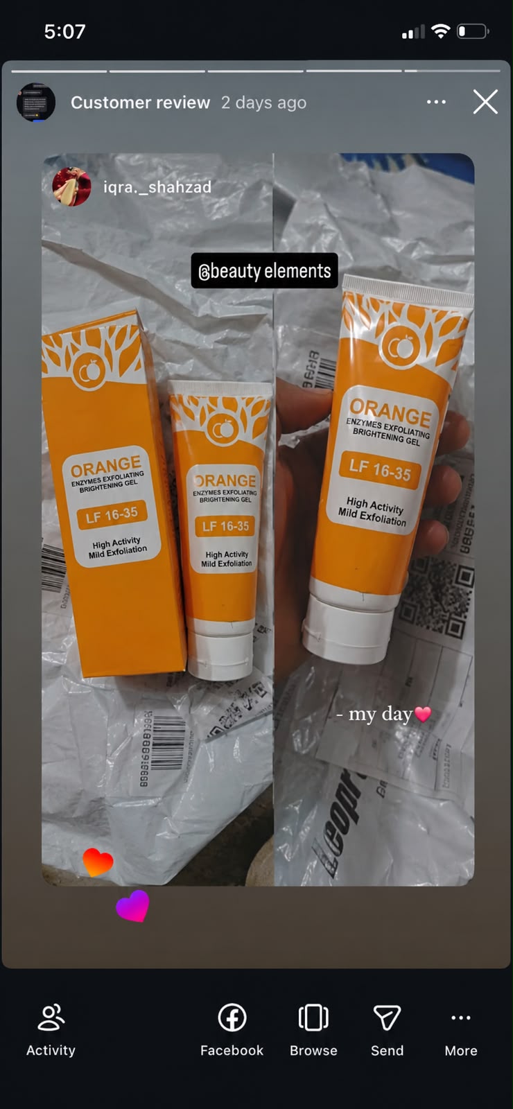 ORANGE ENZYMES EXFOLIATING BRIGHTENING GEL BUY ONE GET ONE FREE
